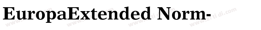 EuropaExtended Norm字体转换